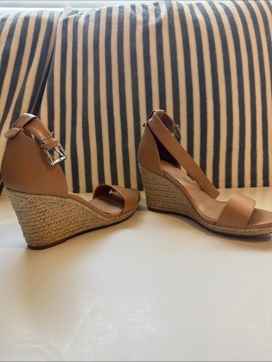 a new day Shoes - a new day Tan Espadrille Wedge Sandals with Ankle Strap